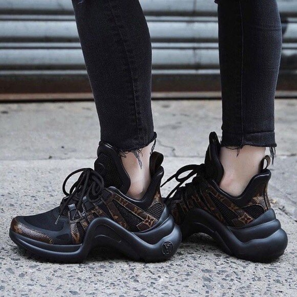 NWT Louis Vuitton Archlight Sneakers, black, new with box, size 9 (LV size 39.5)